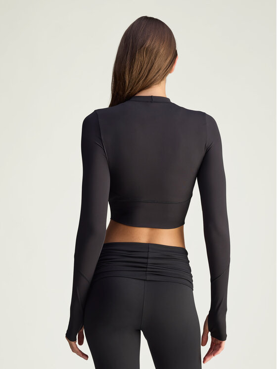 adidas by Stella McCartney adidas by Stella McCartney Koszulka techniczna 154647 Czarny Fitted Fit