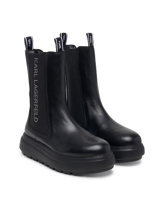 KARL LAGERFELD KARL LAGERFELD Боти тип челси Katya KL46660 Черен
