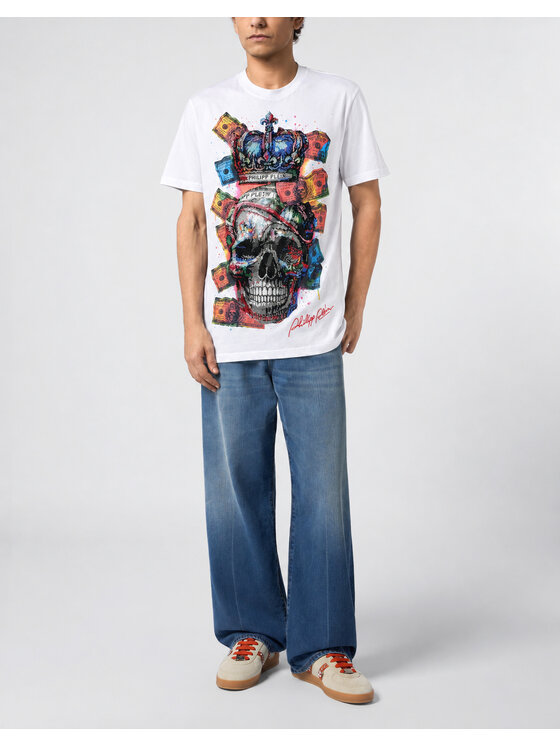 PHILIPP PLEIN PHILIPP PLEIN Tričko 31099 Biela Regular Fit