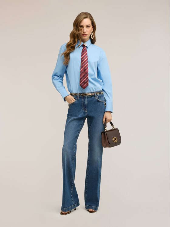 Motivi Motivi Jeansy P455Q004467N024 Niebieski Flare Fit