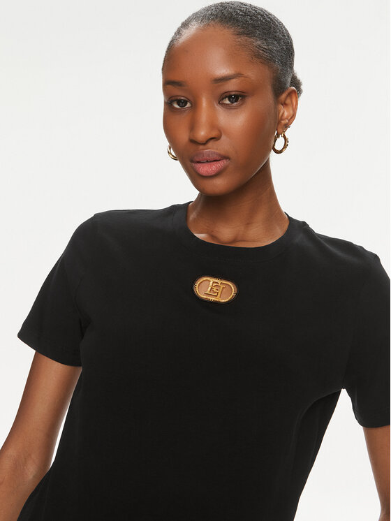 Elisabetta Franchi Elisabetta Franchi Футболка MA-52N-41E2-V180 Чорний Regular Fit