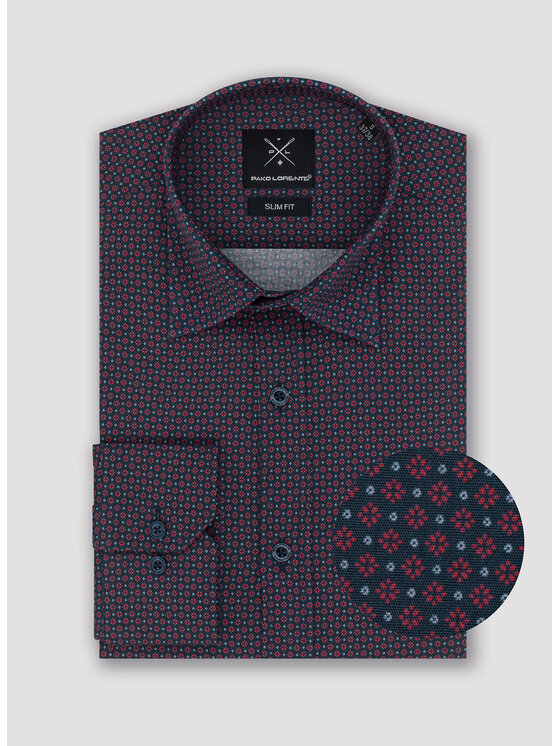 Pako Lorente Pako Lorente Koszula P23SF-1X-025 Granatowy Slim Fit