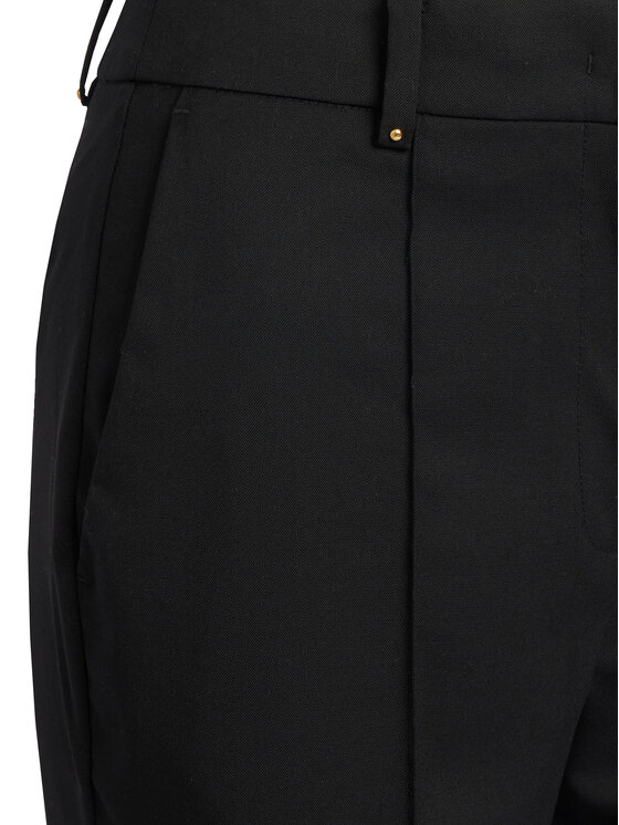 KARL LAGERFELD KARL LAGERFELD Bavlnené nohavice B1W10003 Čierna Straight Leg