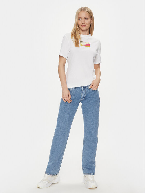 Calvin Klein Jeans Calvin Klein Jeans Jeans hlače Low Rise Straight J20J222439 Modra Straight Fit