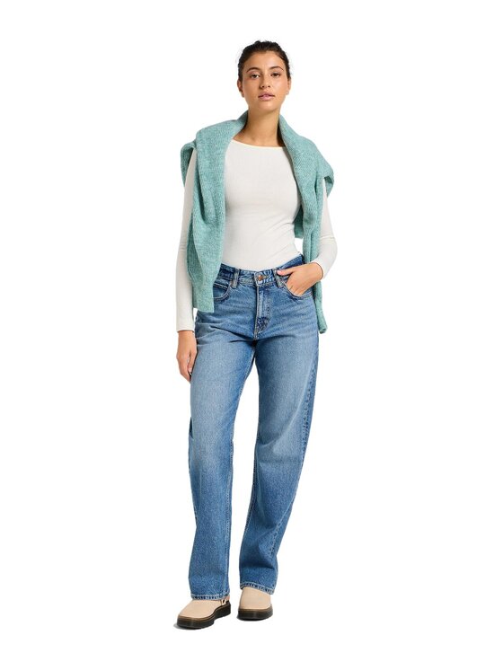 Lee Lee Jeansy 112355261 Niebieski Regular Fit