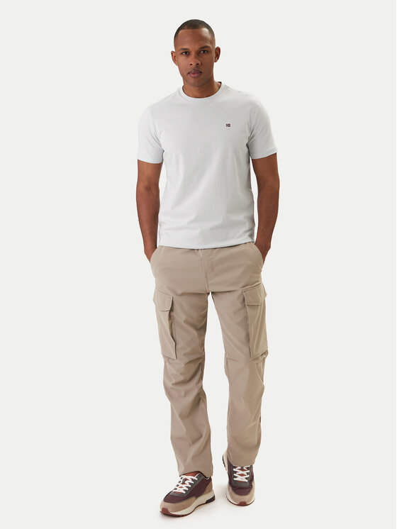 Napapijri Napapijri Тишърт Salis NP0A4H8D Бежов Regular Fit