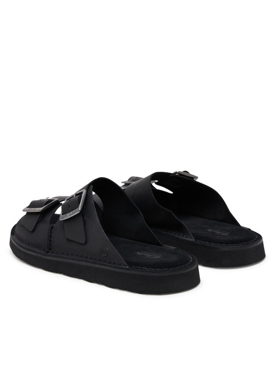 Clarks Clarks Klapki Solsbury Strap 26180885 Czarny