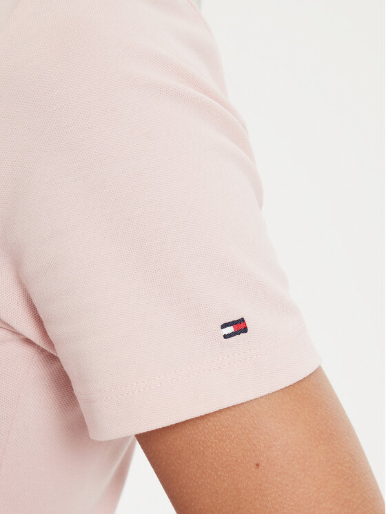 Tommy Hilfiger Tommy Hilfiger Polo Script WW0WW43624 Ροζ Slim Fit