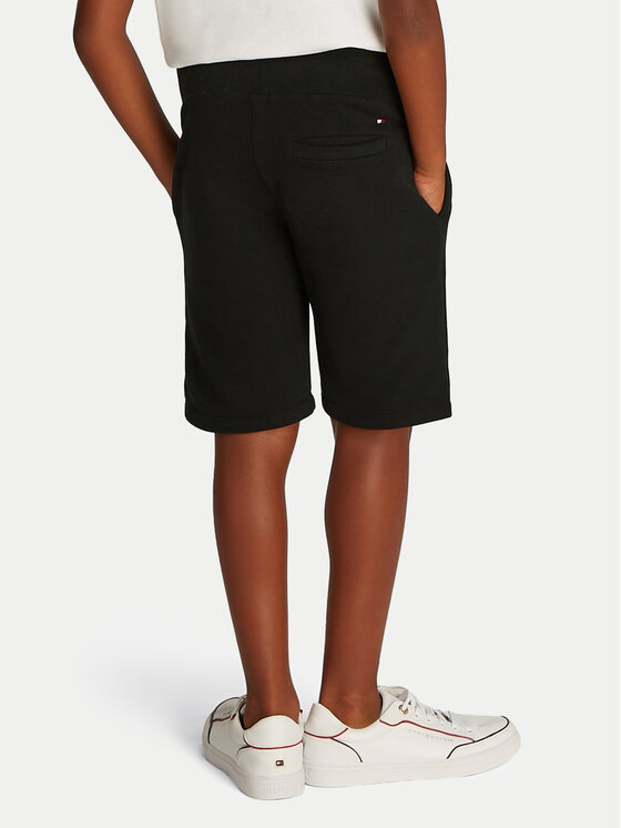 Tommy Hilfiger Tommy Hilfiger Pantaloni scurți sport Essential KB0KB09667 Negru Regular Fit