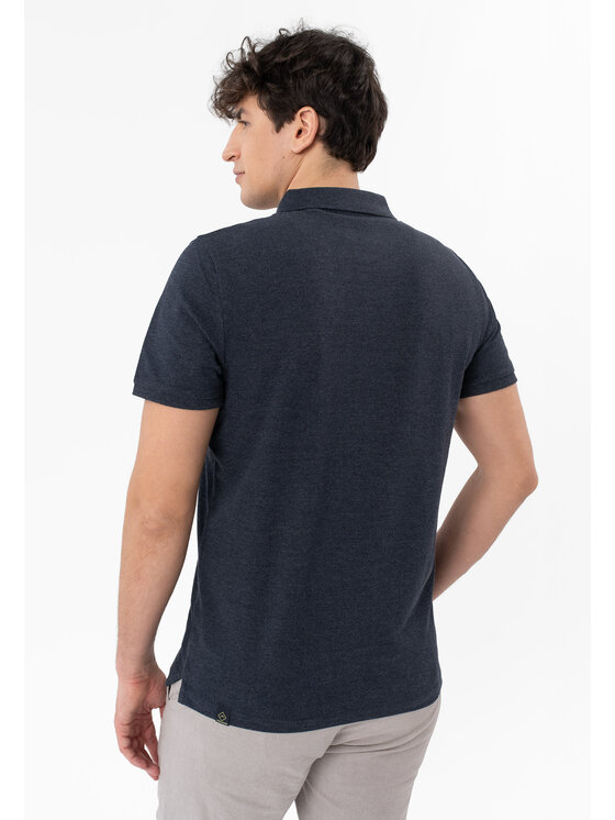 Volcano Volcano Polo O-CHASE Granatowy Regular Fit