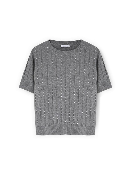 Motivi Motivi T-shirt M443W003541N013 Grigio Regular Fit