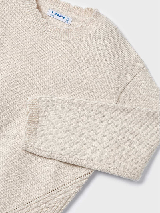 Mayoral Mayoral Sweter 319 Écru Regular Fit