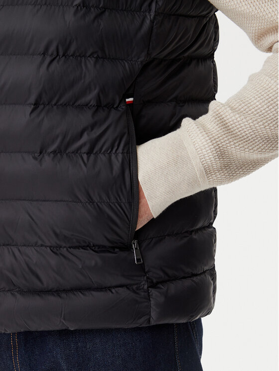 Tommy Hilfiger Tommy Hilfiger Weste Core Packable MW0MW39989 Schwarz Regular Fit