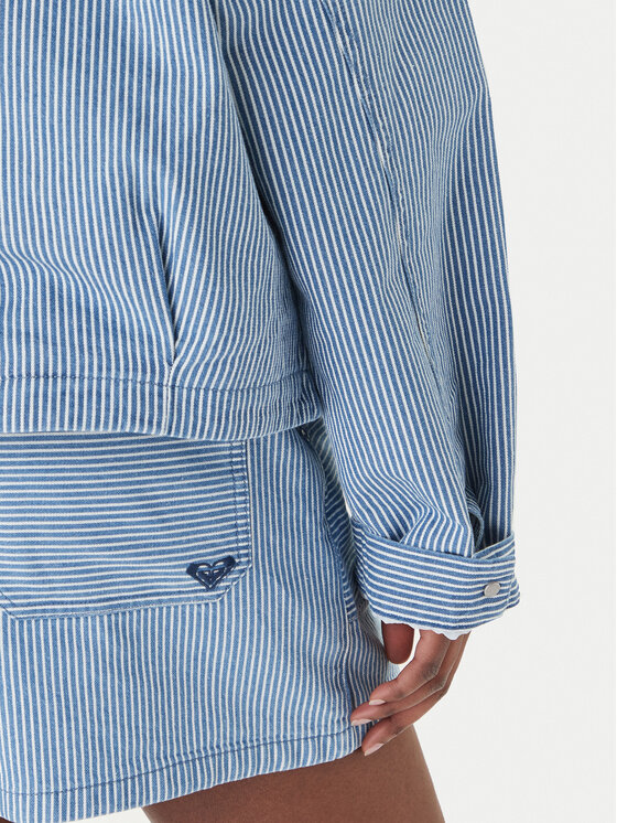 Roxy Roxy Дънково яке Beachfront Bliss ERJJK03702 Светлосиньо Regular Fit