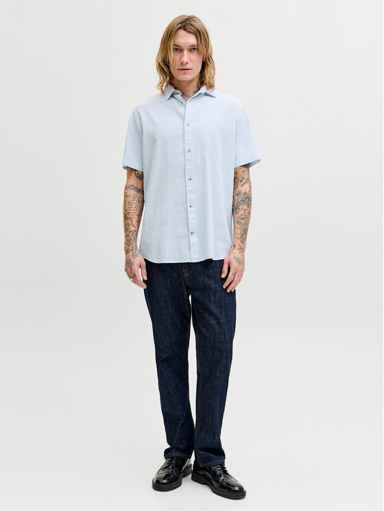 Jack & Jones Jack & Jones Hemd Summer 12289160 Himmelblau Regular Fit