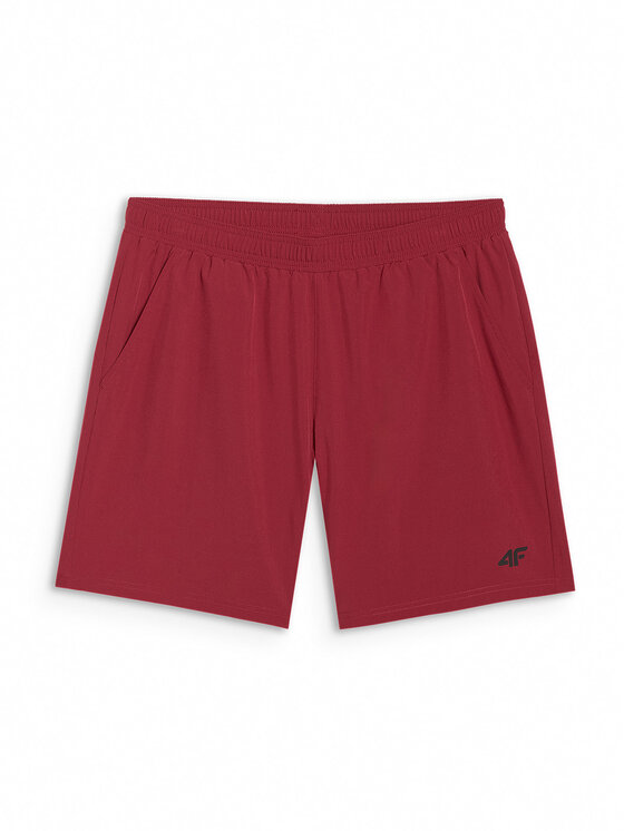 4F 4F Szorty sportowe MULTI ACTIVE Czerwony ciemny Regular Fit