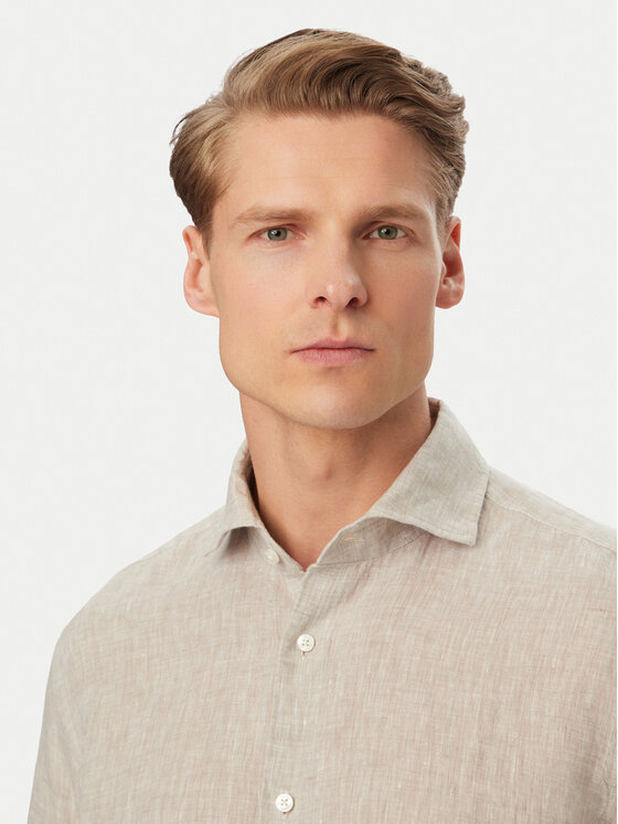 JOOP! JOOP! Риза Pai-W 30102661 Бежов Regular Fit