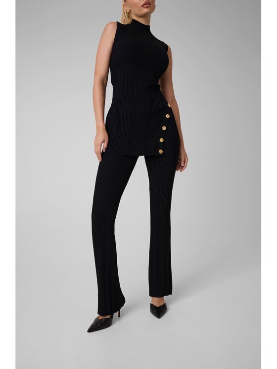 Guess Guess Spodnie materiałowe 184535 Czarny Classic Fit