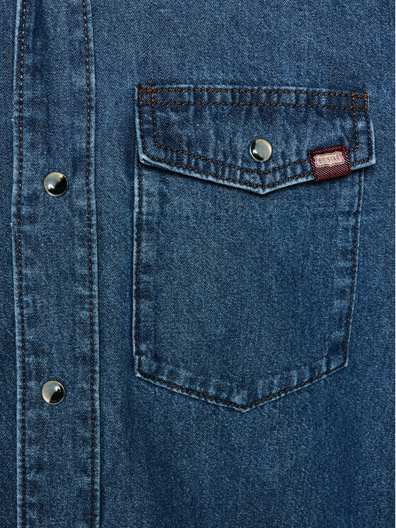 BIG STAR BIG STAR Koszula jeansowa WESTERN SHIRT YOUNG Niebieski Basic Fit