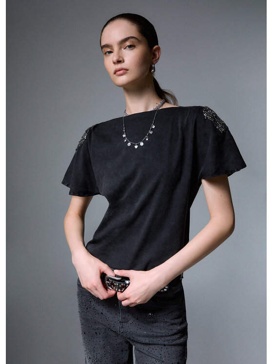 Liu Jo Liu Jo T-Shirt WF6245JS923L9355 Szary Regular Fit