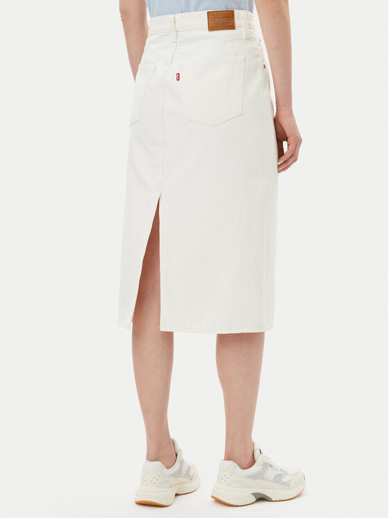 Levi's® Levi's® Fustă de blugi 001VH-0002 Écru Regular Fit