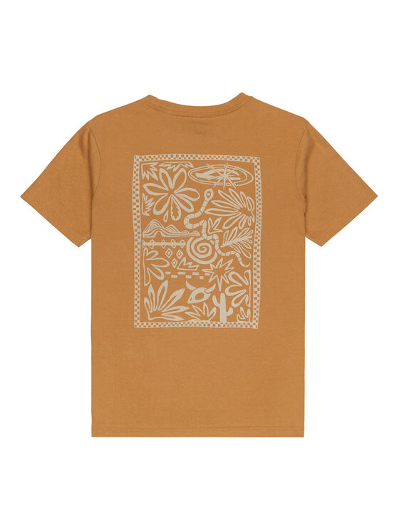 Quiksilver Quiksilver Tričko Hw Snaky Ways EQBZT04912 Hnedá Regular Fit