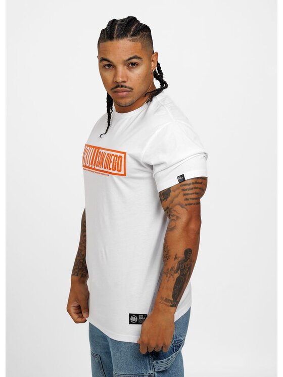 PITBULL PITBULL T-Shirt Koszulka Biały Regular Fit