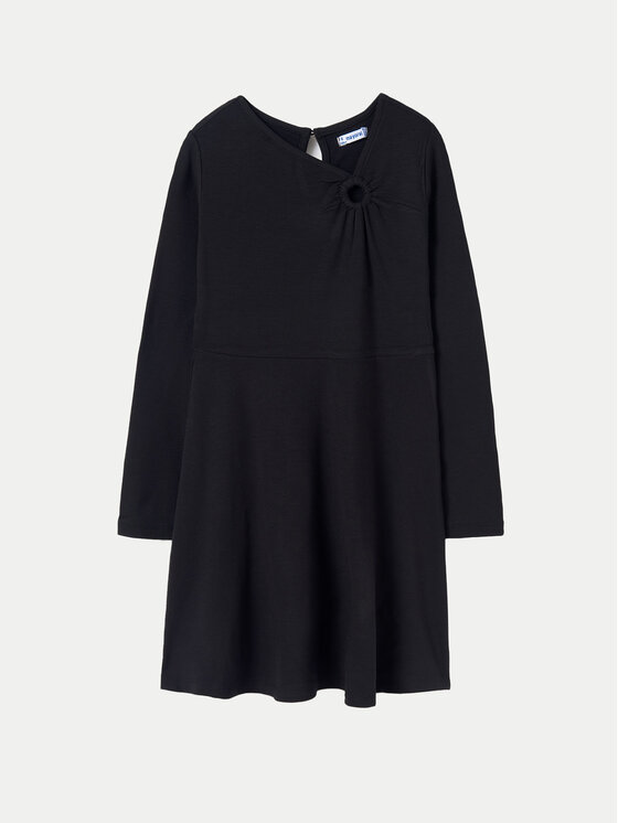 Mayoral Mayoral Elegantne kleit 7985 Must Regular Fit