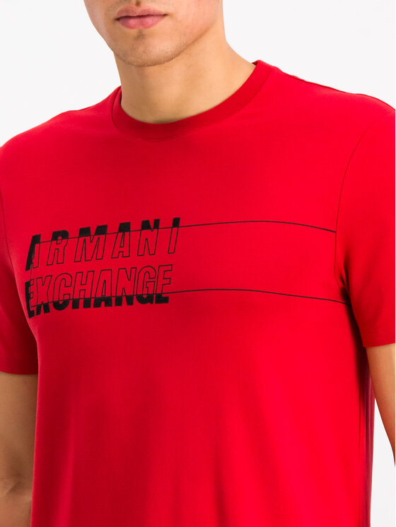 Armani Exchange Armani Exchange T-Shirt 6GZTAE ZJS1Z 1465 Czerwony Regular Fit