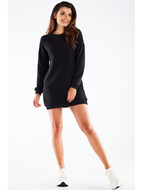 Infinite You Infinite You Vestito di maglia M271 Nero Basic Fit