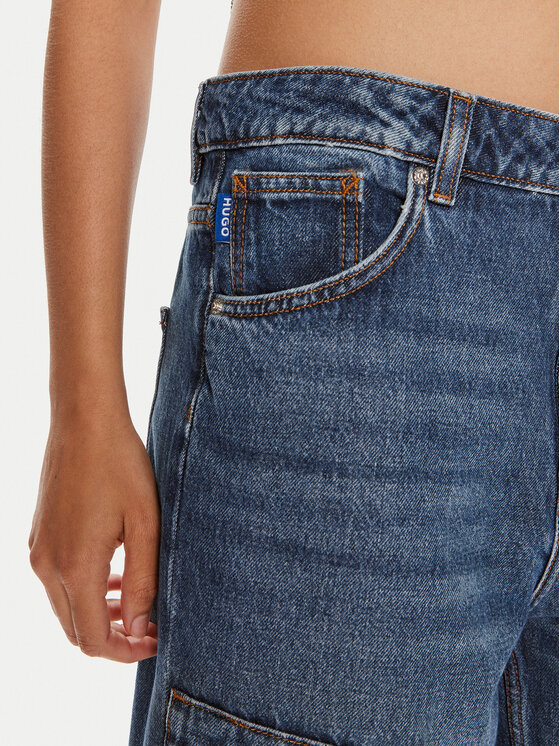 HUGO Hugo Jeansy Leni 50513698 Modrá Loose Fit