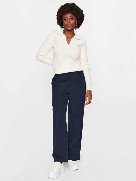 JDY JDY Hlače 15310534 Tamnoplava Straight Fit