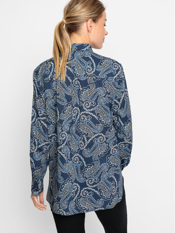 Olsen Olsen Krekls 12001839 Tumši zils Regular Fit