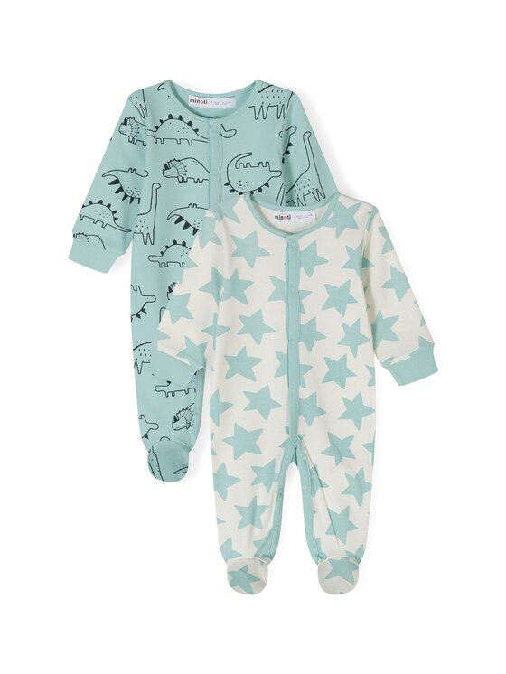 MINOTI MINOTI Komplet 2 par pajacy 24babypack35 Zielony