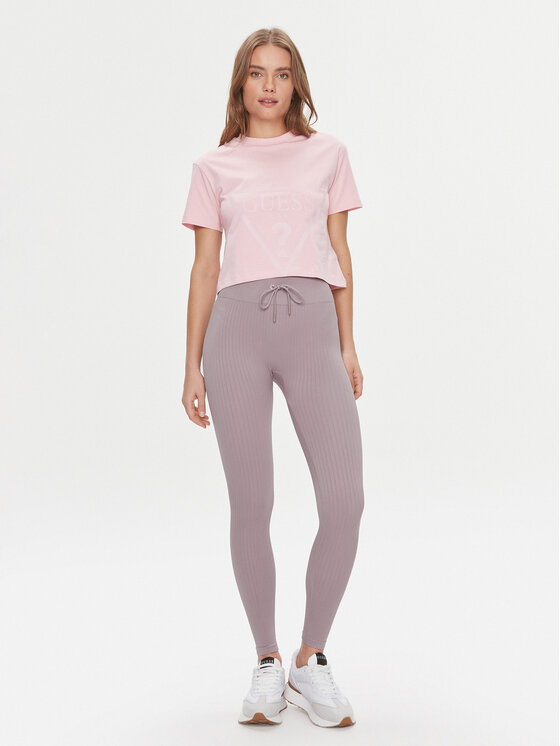 Guess Guess Tamprės Rib-Seamless V4RB00 Z3CC0 Violetinė Slim Fit