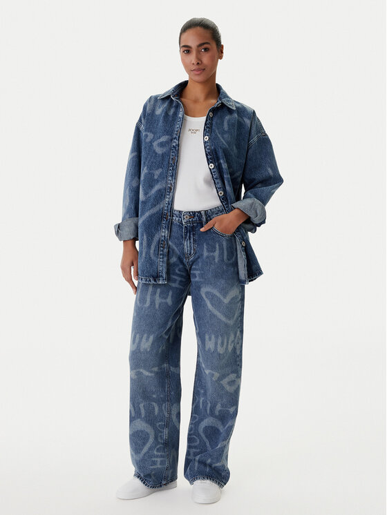 HUGO HUGO Jeansy Gamala 50553051 Niebieski Baggy Fit