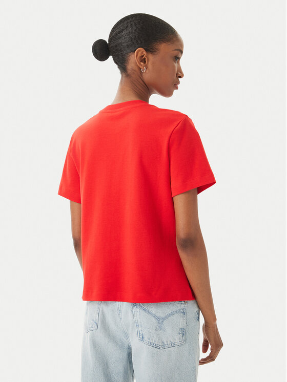 Tommy Hilfiger Tommy Hilfiger T-Shirt Logo Interlock WW0WW48707 Κόκκινο Regular Fit