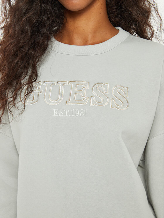 Guess Guess Суитшърт V4BQ03 KCHX0 Сив Regular Fit