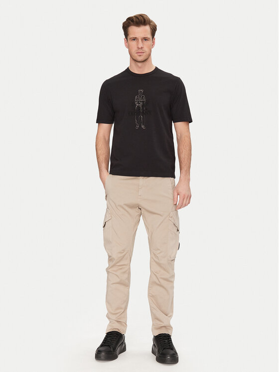 C.P. Company C.P. Company Hlače iz tkanine 18CMPA058A005694G Khaki Regular Fit