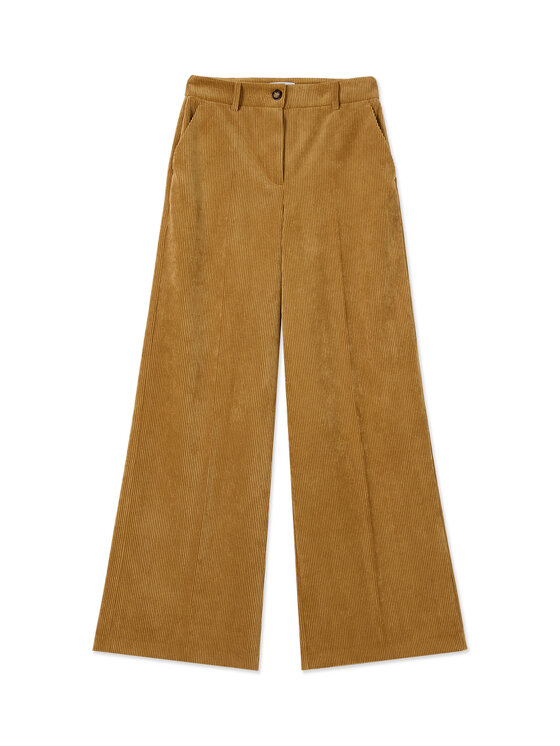 Motivi Motivi Pantaloni di tessuto P07RQ004988N025 Giallo Over Fit
