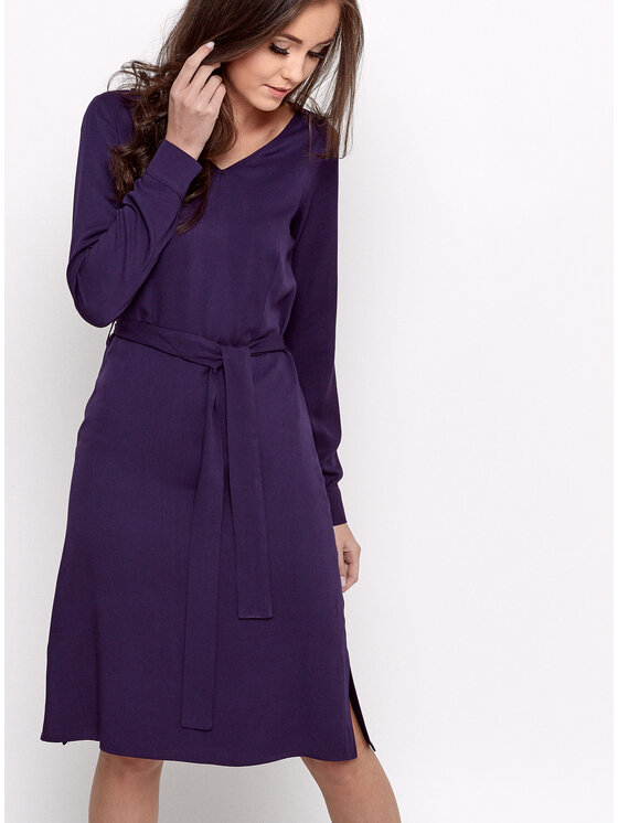 Bubala Bubala Sukienka codzienna Erina Oberżyna Fioletowy Feminine Fit