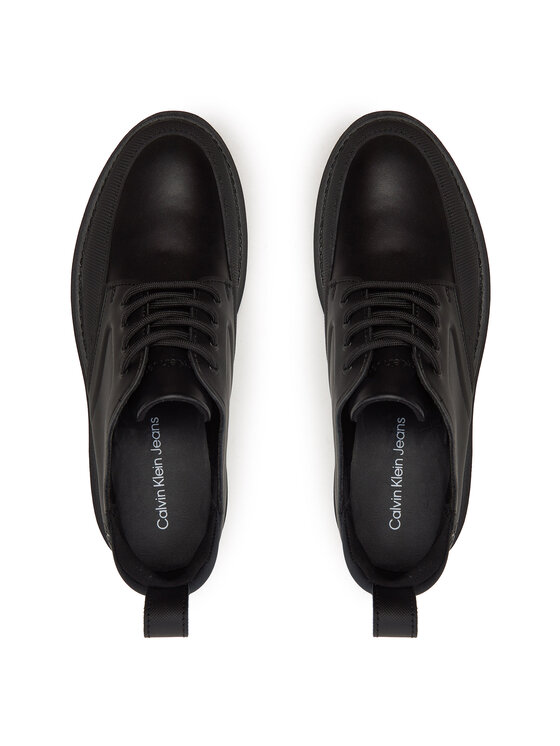 Calvin Klein Jeans Calvin Klein Jeans Pusbačiai Flatform Laceup Derby Mg Mtl YW0YW01502 Juoda