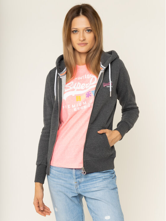 Felpa superdry orange label on sale