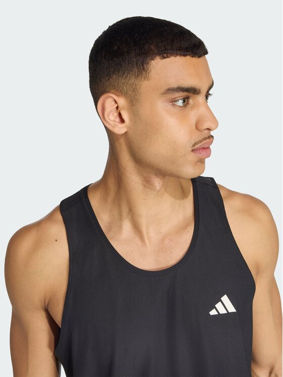 adidas adidas Tank top Own The Run Czarny Regular Fit