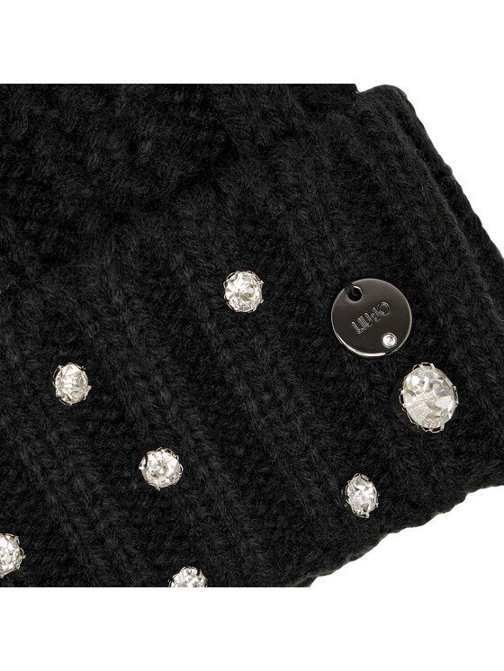 Liu Jo Liu Jo Czapka Cappello Con Applica 2F3065 M0300 Czarny