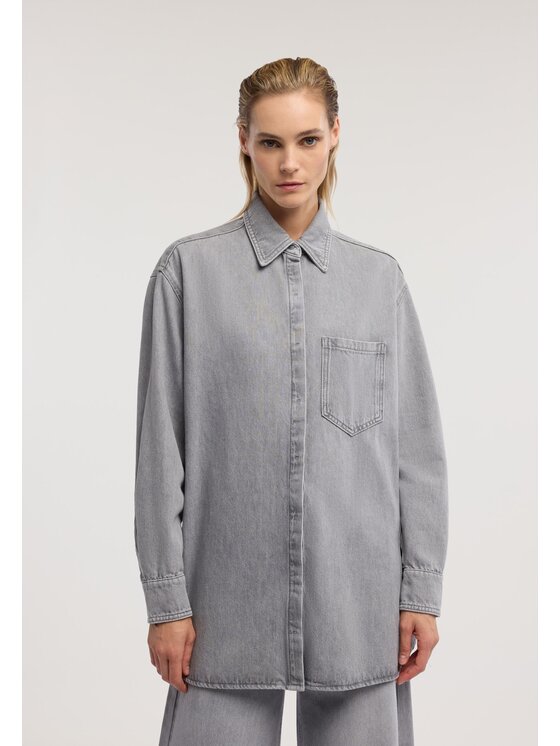 Trussardi Trussardi Camicia 54006000038N0DG Grigio Regular Fit