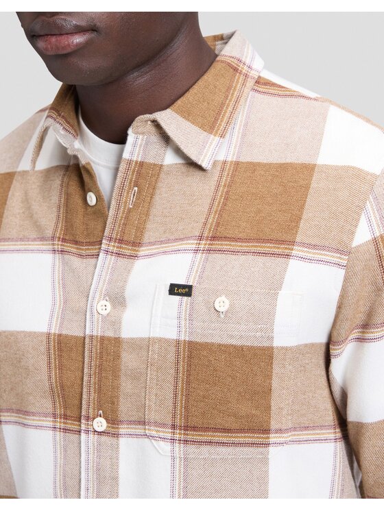 Lee Lee Koszula SURE SHIRT Biały Regular Fit