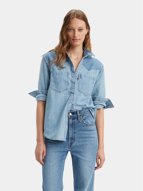 Levi's® Levi's® traper košulja Teodora A7244-0003 Plava Relaxed Fit