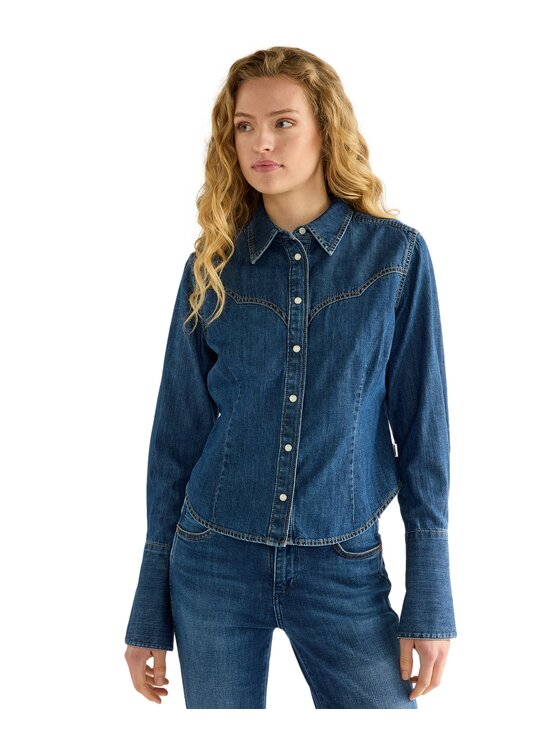 Wrangler Wrangler Koszula 112386775 Niebieski Regular Fit