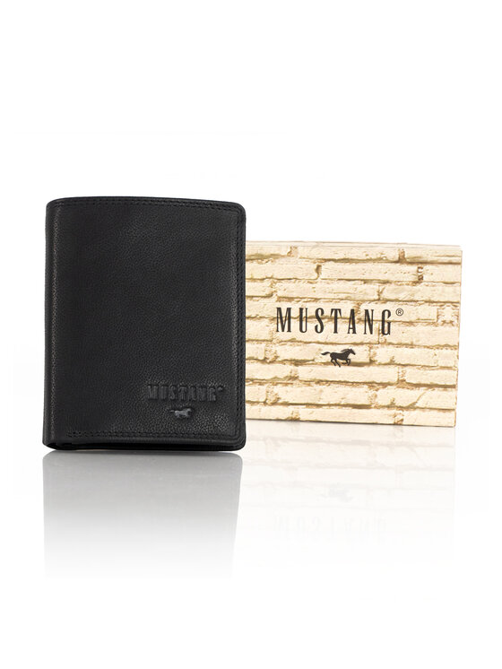 Mustang Mustang Portafoglio da uomo DENIMO HIGH WALLET Nero